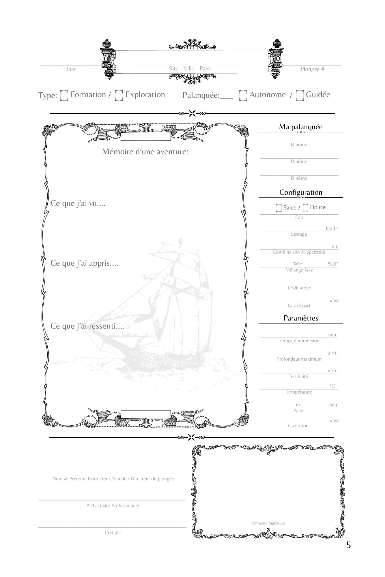 Carnet de plongée - Ambassadeur des Océans: Carnet de bord d'aventures sous marines – Image 5